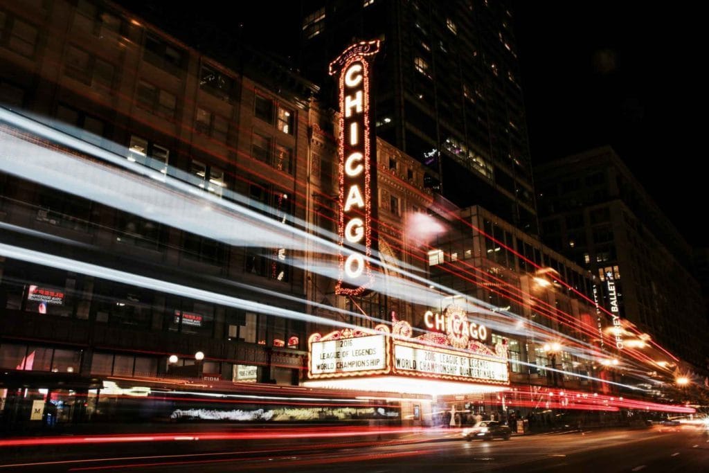 Down Town Chicago Location with Chicago Signage Visible