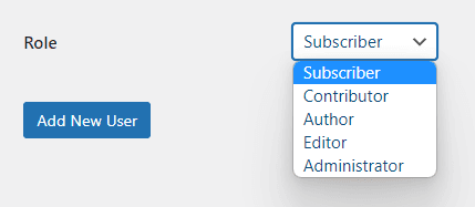 WordPress Role Administration UI