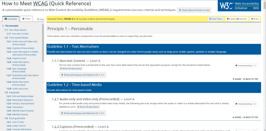 WCAG Guidelines in the future of UX design.