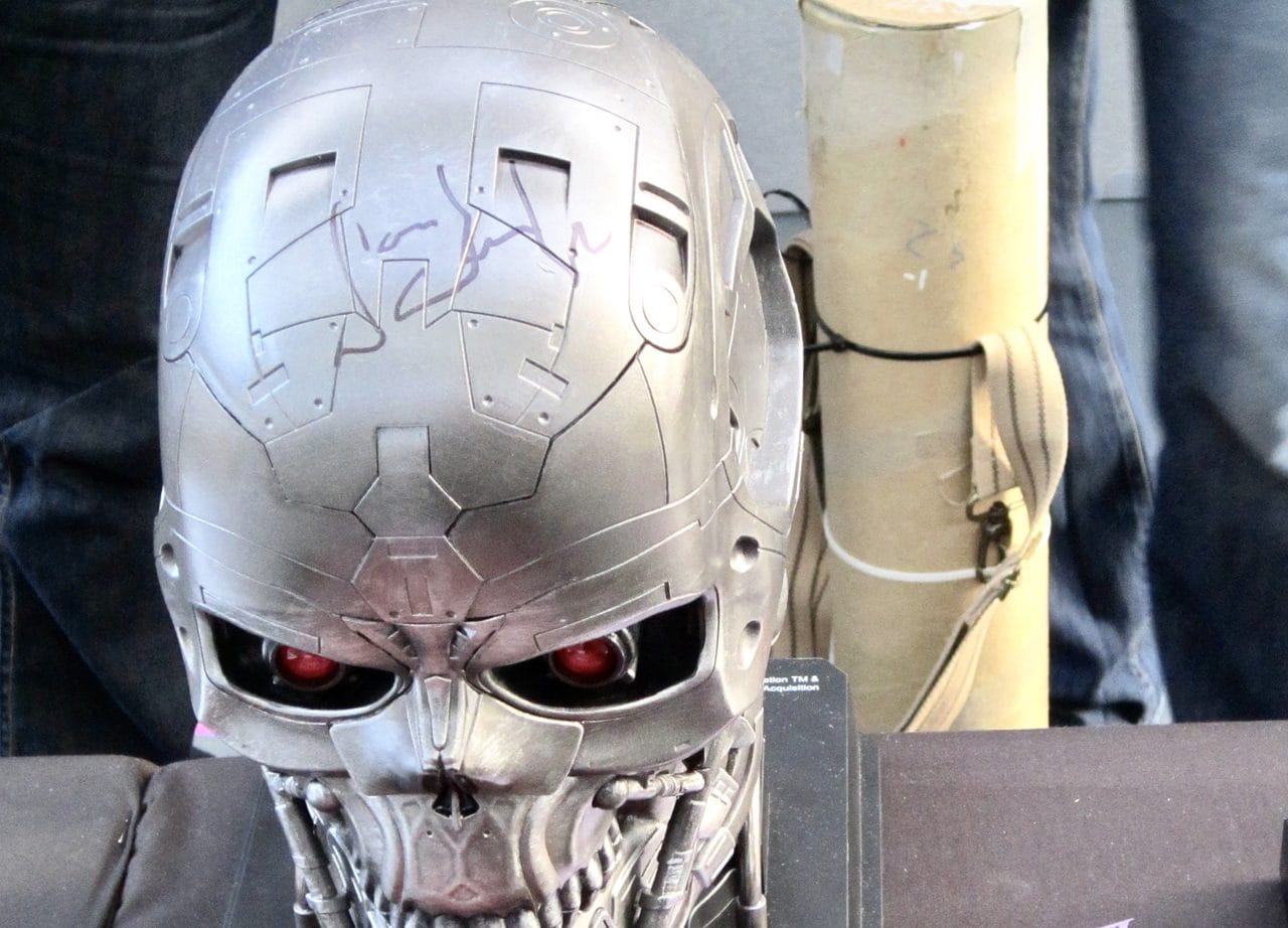 Terminator endoskeleton skull bust