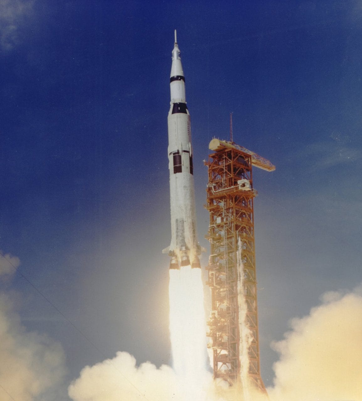 Apollo 11 launching on a Saturn V rocket